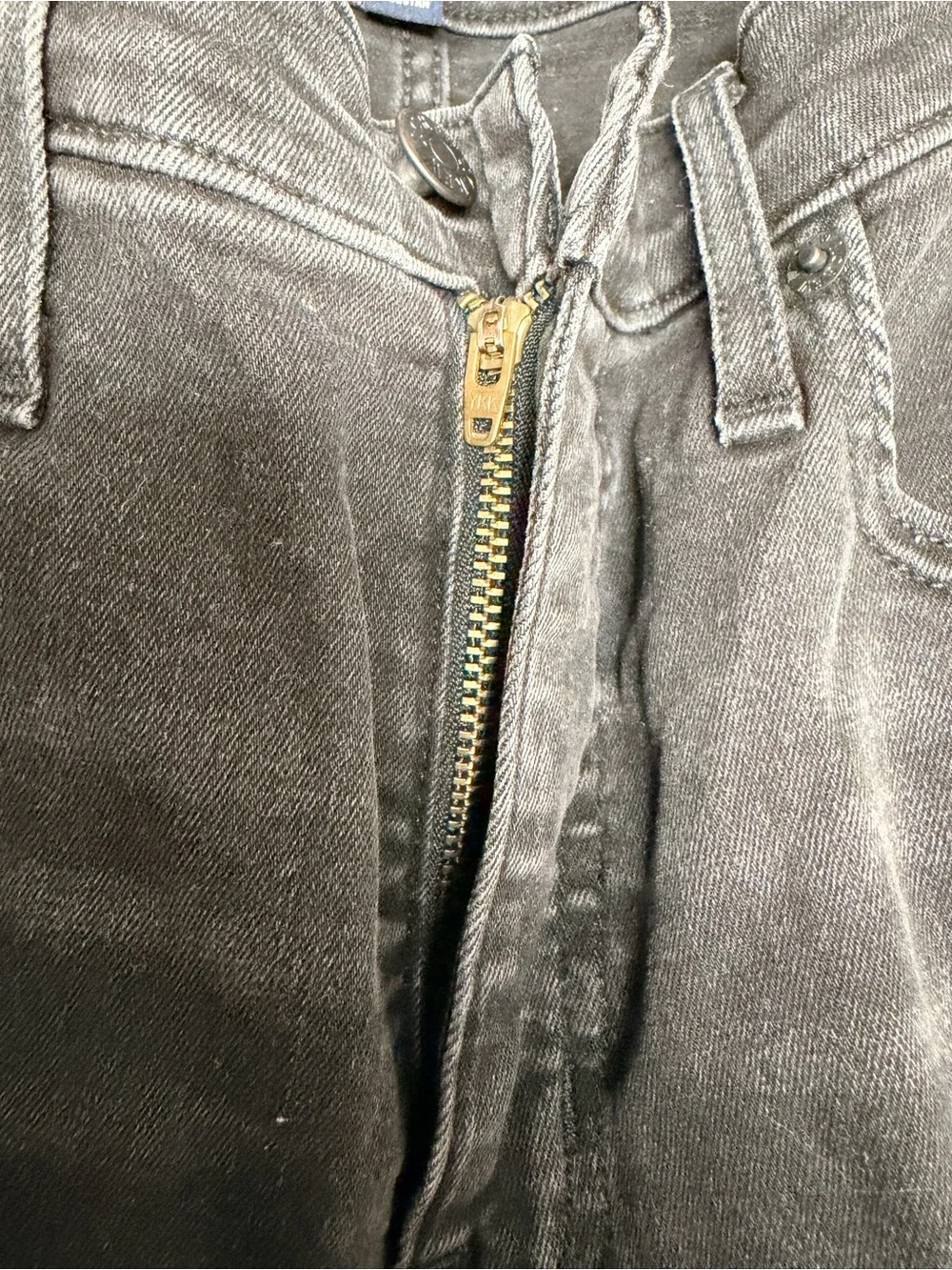J.Crew Mercantile distressed faded black stretch high rise skinny jeans 26